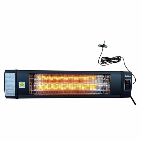 DR INFRARED HEATER 1500W Greenhouse Patio Heater with Temperature Control and Digital Thermostat, Remote Control DR-268